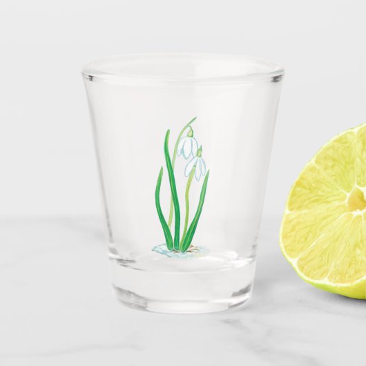 Schneeverfahren Schnapsglas (Vorderseite)