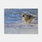 Schneevergnügen Fußmatte (Vorderseite)