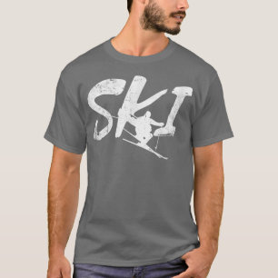 Schneevergnügen Skilehrer Wintersport Skifahren T-Shirt