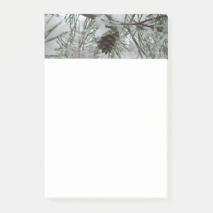 Schneeverzweig Winter Naturfotografie Post-it Klebezettel