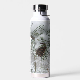 Schneeverzweig Winter Naturfotografie Trinkflasche