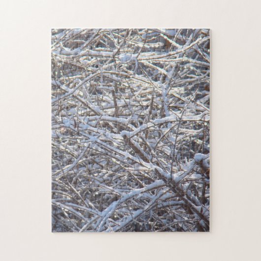 Schneeverzweigte im Winter Puzzle (Vertikal)