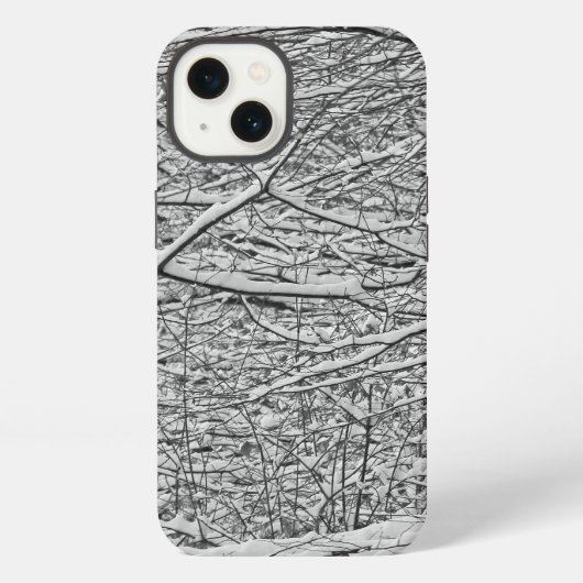 Schneeverzweigte iPhone Hülle (Rückseite)