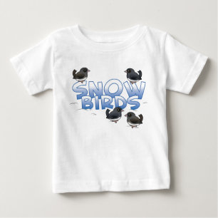 Schneevögel Baby T-shirt