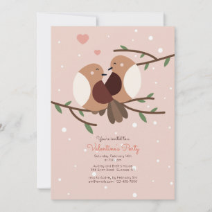 Schneevögel Einladung