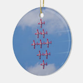 Schneevögel Keramik Ornament (Links)