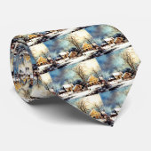 Schneevormittag Krawatte (Gerollt)