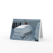 "Schneewagen" auf dem Auto. Blizzard 2010