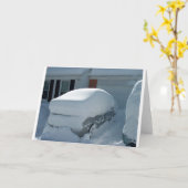 "Schneewagen" auf dem Auto. Blizzard 2010 Karte (Gelbe Blume)