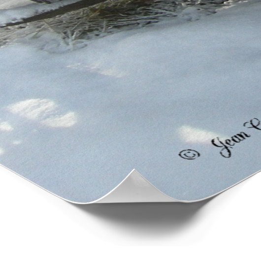 Schneewagen Poster (Ecke)