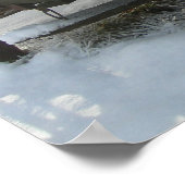 Schneewagen Poster (Ecke)