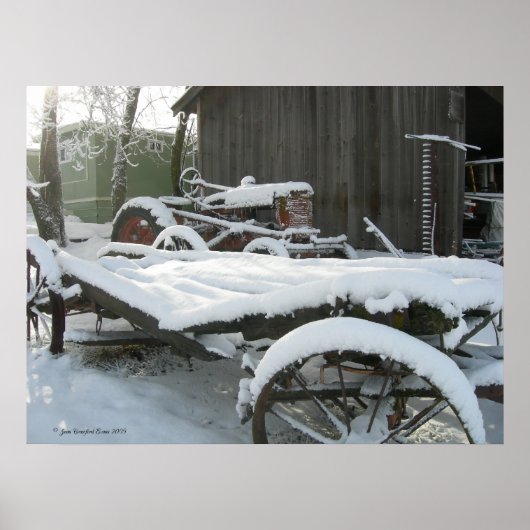 Schneewagen Poster (Vorne)