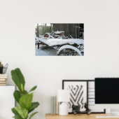 Schneewagen Poster (Heimbüro)