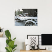 Schneewagen Poster (Heimbüro)