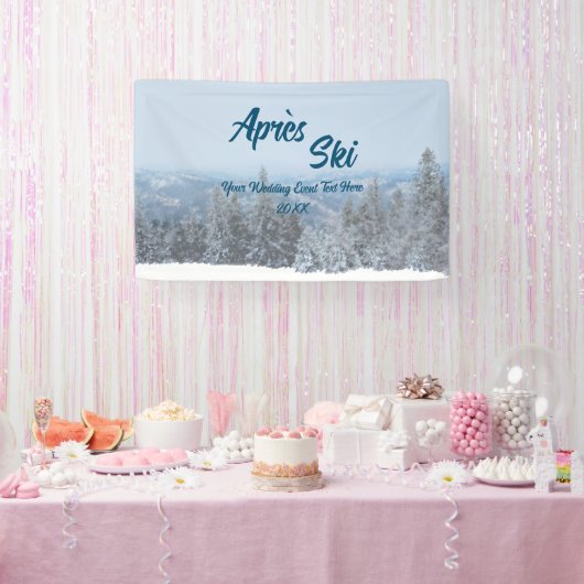 Schneewald Apres Ski Wedding Event Banner (Party)