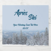 Schneewald Apres Ski Wedding Event Bierflaschenetikett (Einzelnes Label)