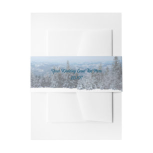 Schneewald Apres Ski Wedding Event Einladungsbanderole