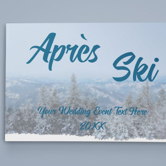Schneewald Apres Ski Wedding Event Gästebuch
