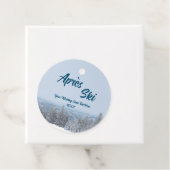 Schneewald Apres Ski Wedding Event Geschenkanhänger (Beispiel)