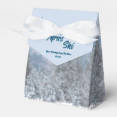 Schneewald Apres Ski Wedding Event Geschenkschachtel (Vorderseite)