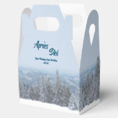 Schneewald Apres Ski Wedding Event Geschenkschachtel (Geöffnet)