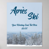 Schneewald Apres Ski Wedding Event Poster (Vorne)