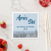 Schneewald Apres Ski Wedding Event Serviette (Beispiel)