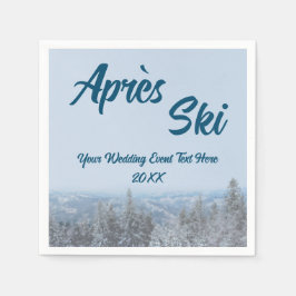 Schneewald Apres Ski Wedding Event Serviette