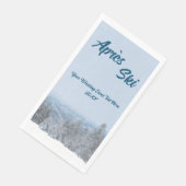 Schneewald Apres Ski Wedding Event Serviette (Ecke)