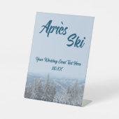 Schneewald Apres Ski Wedding Event Sockelschild (Vorderseite)