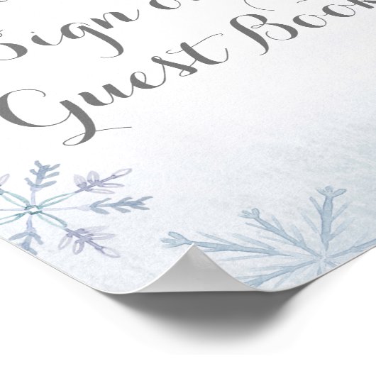 Schneewald Bitte unterzeichnen Sie unser Gästebuch (Ecke)