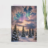 Schneewald, Eiskristalle, Nordlichter Karte (Rückseite)