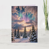 Schneewald, Eiskristalle, Nordlichter Karte (Vorderseite)