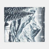 Schneewald Fleecedecke (Vorderseite (Horizontal))