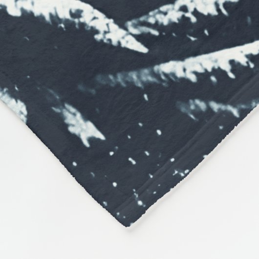 Schneewald Fleecedecke (Ecke)