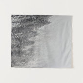 Schneewald in Nebel gewickelt Wandteppich (Vorderseite (Horizontal))