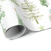 Schneewald mit Starfish gekrönt Geschenkpapier (Rolleneckpunkt)