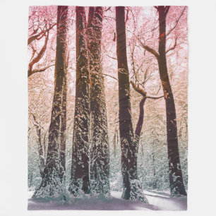 SCHNEEWALD NATUR FLEECEDECKE