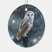 Schneewald oder Weihnachten Keramik Ornament (Links)