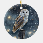 Schneewald oder Weihnachten Keramik Ornament (Hinten)