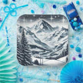 Schneewald Pappteller (Party)