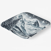 Schneewald Pappteller (Gewinkelt)