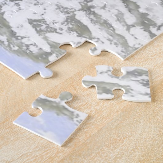 Schneewald Pine Trees Oval Fotos Puzzle (Seite)