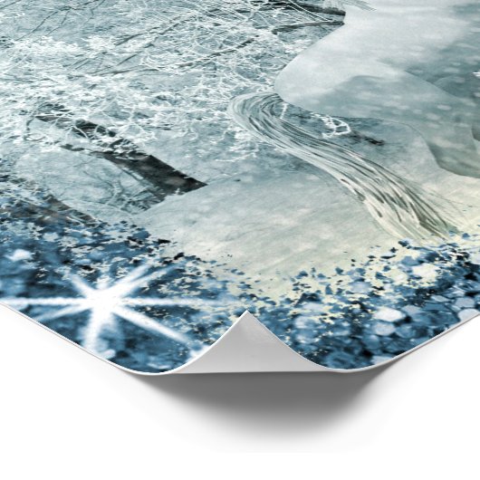 Schneewald Poster (Ecke)