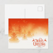 Schneewald Postkarte (Vorne/Hinten)