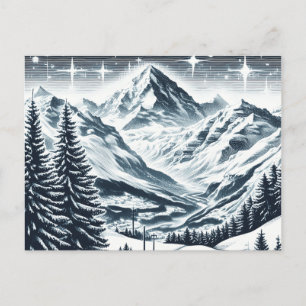 Schneewald Postkarte