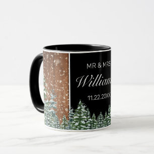 Schneewald & Schwarzkiefer Hochzeit Herr Frau Tasse