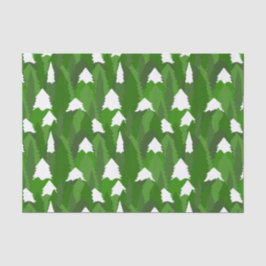Schneewald Seidenpapier
