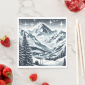 Schneewald Serviette (Beispiel)