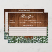 Schneewald- und Waldlandkrebskarte Postkarte (Vorne/Hinten)